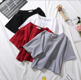 PLAIN CROP TEES